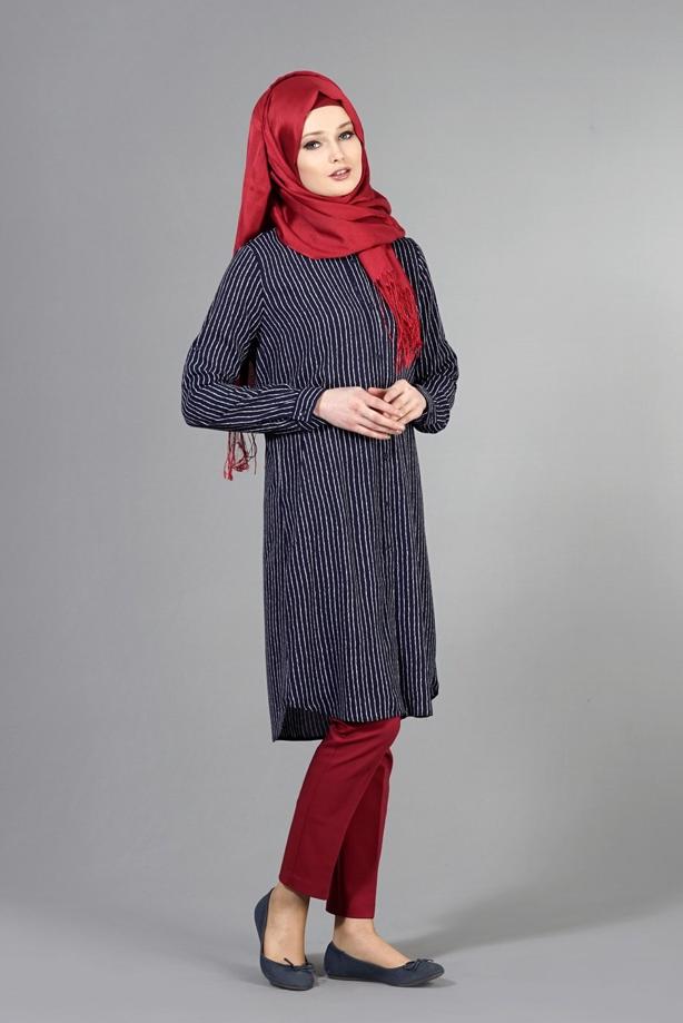 Vêtements hijab  T 3920 Lafaba Uzun Gömlek - TRENDTESETTÜR