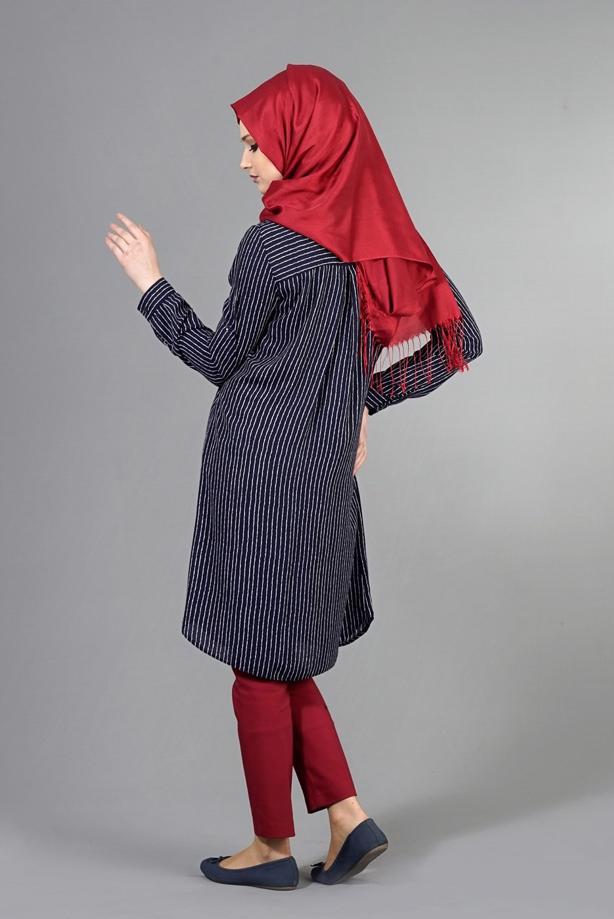 Vêtements hijab  T 3920 Lafaba Uzun Gömlek - TRENDTESETTÜR