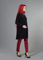 Vêtements hijab NOIR T 3941 Lafaba Cepli Uzun Tunik
