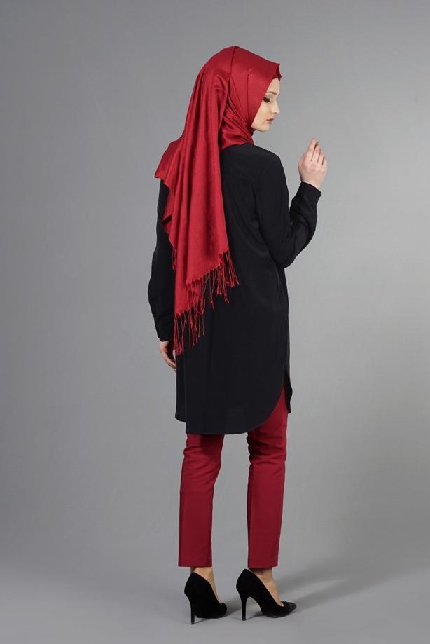 Vêtements hijab  T 3941 Lafaba Cepli Uzun Tunik - TRENDTESETTÜR