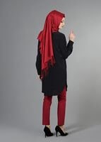 Vêtements hijab NOIR T 3941 Lafaba Cepli Uzun Tunik
