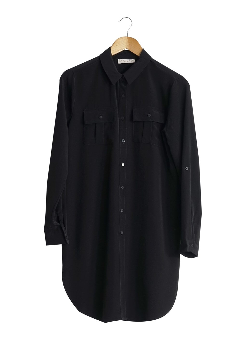 Vêtements hijab NOIR T 3941 Lafaba Cepli Uzun Tunik