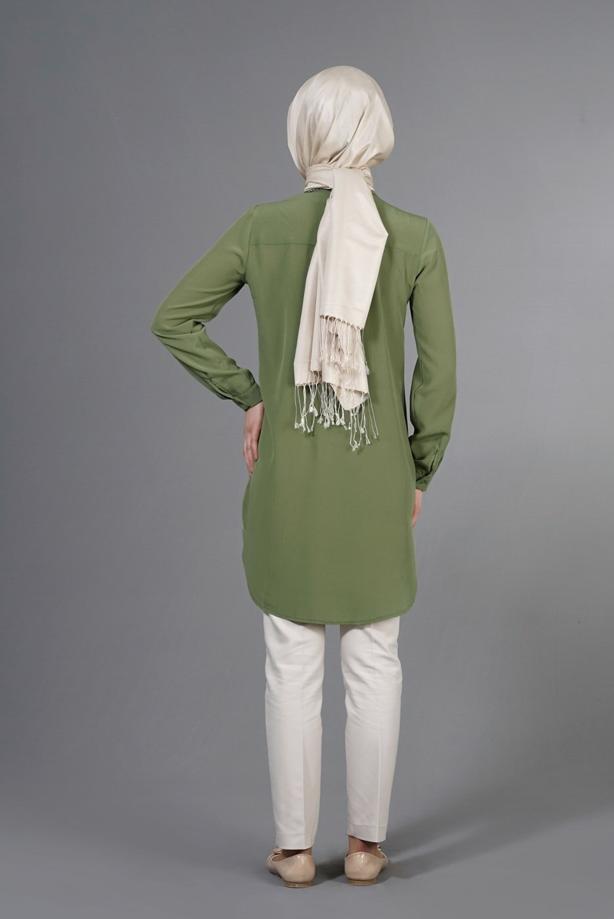 Vêtements hijab  T 3941 Lafaba Cepli Uzun Tunik - TRENDTESETTÜR