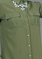 Vêtements hijab VERT T 3941 Lafaba Cepli Uzun Tunik