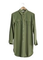 Vêtements hijab VERT T 3941 Lafaba Cepli Uzun Tunik