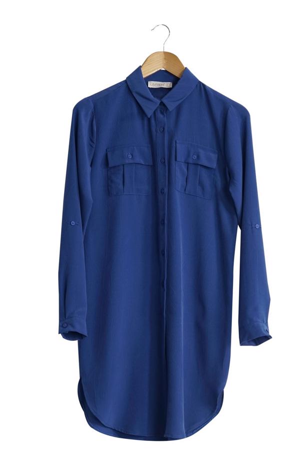 Hijab clothing  T 3941 Lafaba Cepli Uzun Tunik - TRENDTESETTÜR