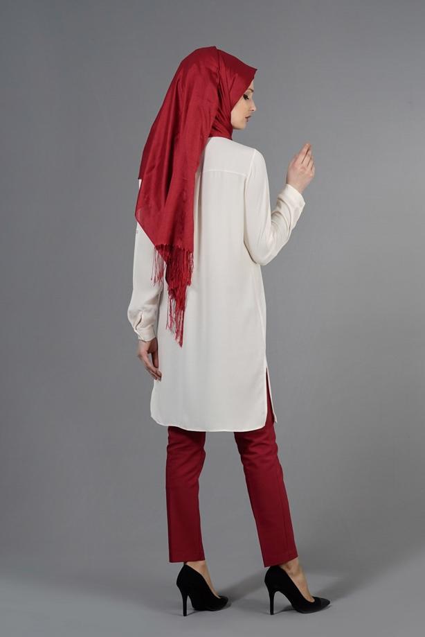 Tesettür giyim  T 3958 Lafaba Klasik Uzun Tunik - TRENDTESETTÜR
