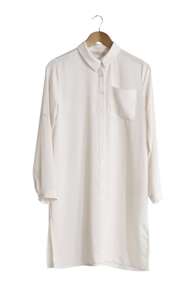 Tesettür giyim  T 3958 Lafaba Klasik Uzun Tunik - TRENDTESETTÜR