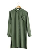 Vêtements hijab KAKI T 3958 Lafaba Klasik Uzun Tunik