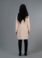 Vêtements hijab POUDRE T 3958 Lafaba Klasik Uzun Tunik