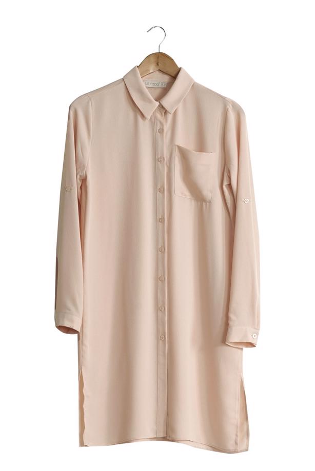 Vêtements hijab  T 3958 Lafaba Klasik Uzun Tunik - TRENDTESETTÜR