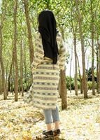 Tesettür giyim SARI T 4119 Lafaba Cepli Ceket