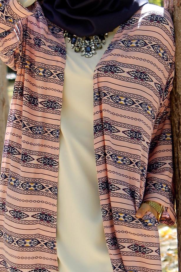 Hijab-Kleidung  T 4119 Lafaba Cepli Ceket - TRENDTESETTÜR