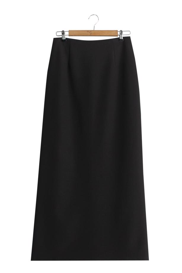 Hijab-Kleidung  T 5162 Lafaba Fermuarlı Dar Etek - TRENDTESETTÜR