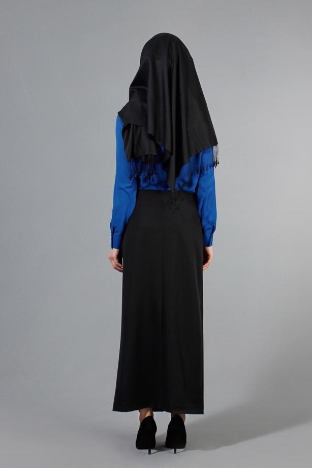 Hijab-Kleidung  T 5163 Lafaba Fermuarlı Etek - TRENDTESETTÜR