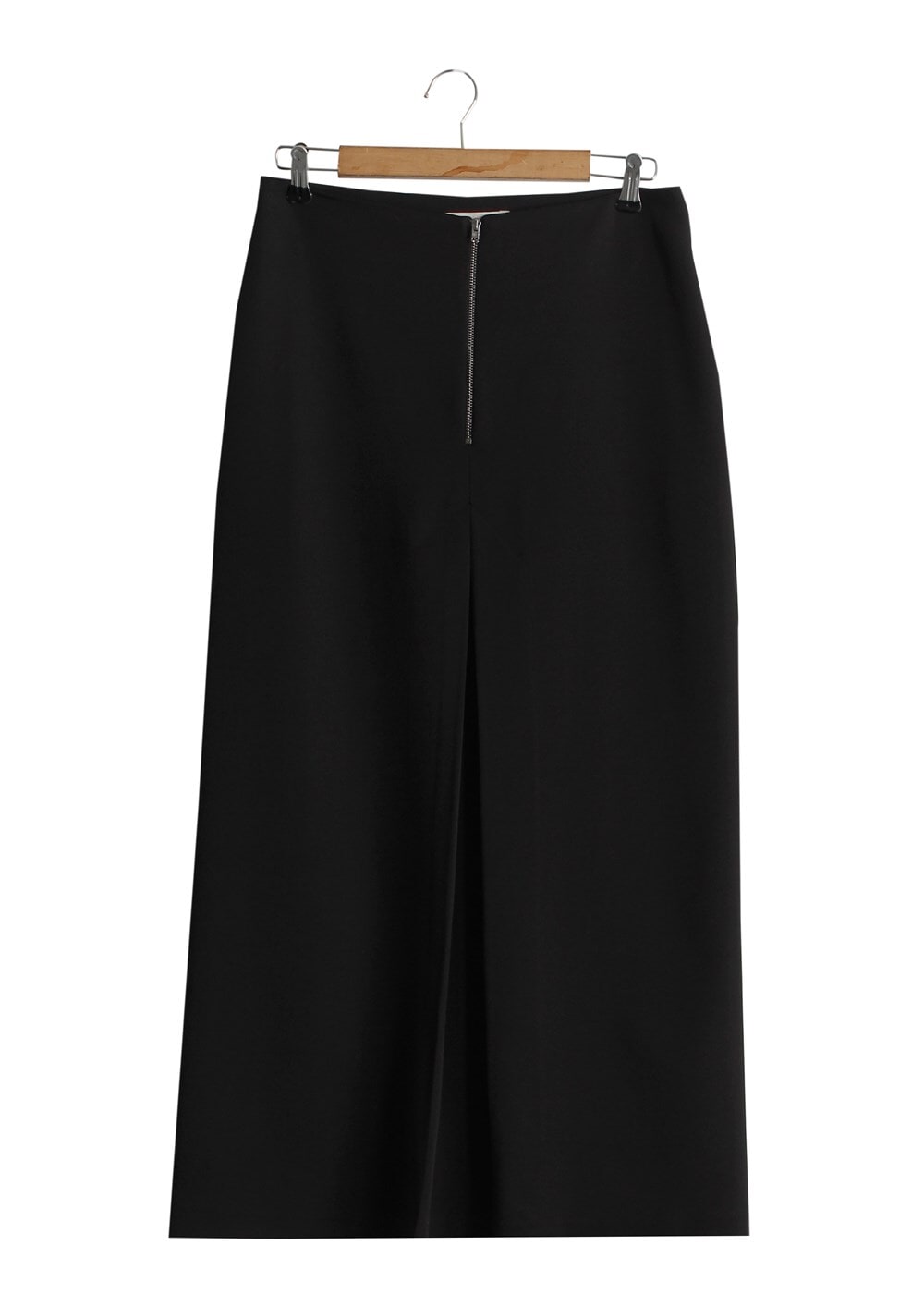 Tesettür giyim SİYAH T 5163 Lafaba Fermuarlı Etek