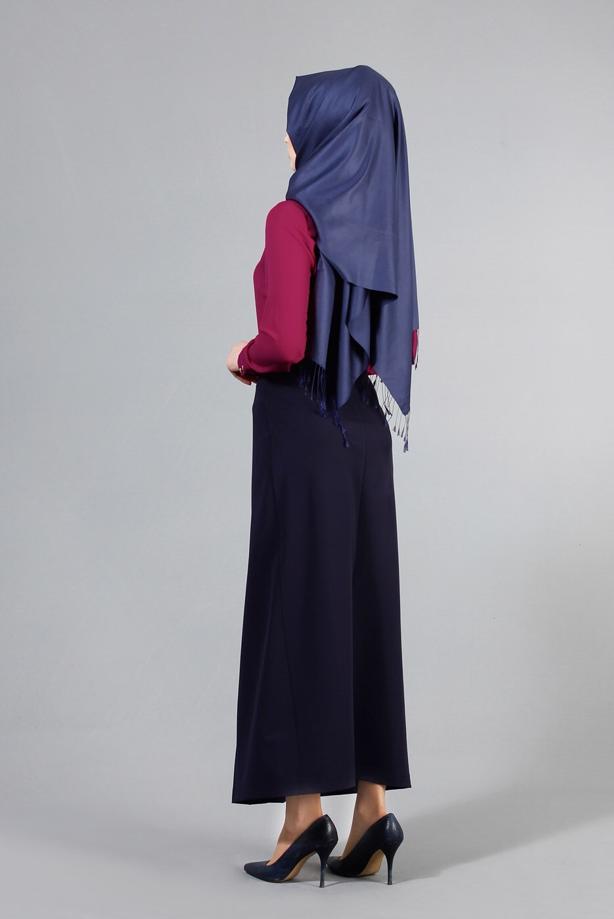 Hijab-Kleidung  T 5163 Lafaba Fermuarlı Etek - TRENDTESETTÜR