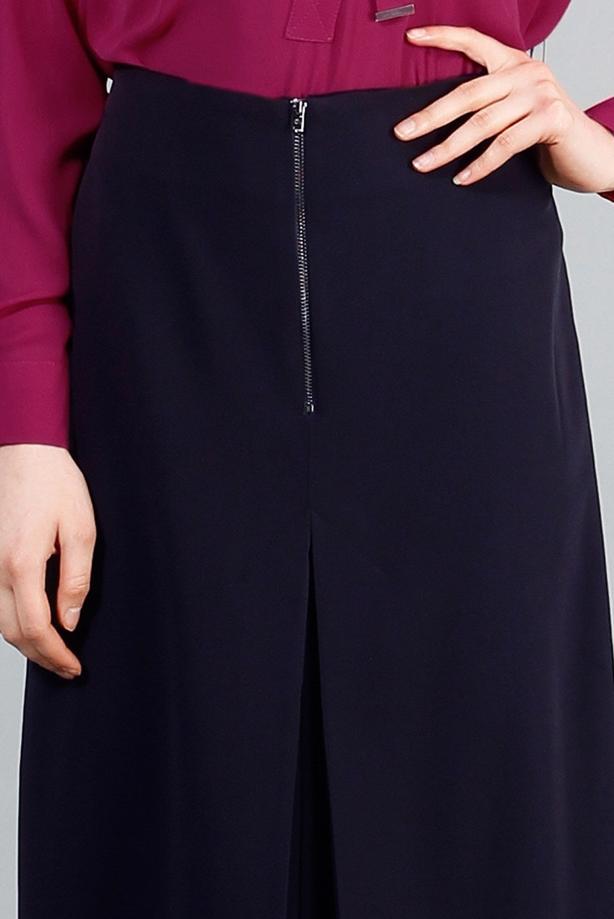 Hijab-Kleidung  T 5163 Lafaba Fermuarlı Etek - TRENDTESETTÜR