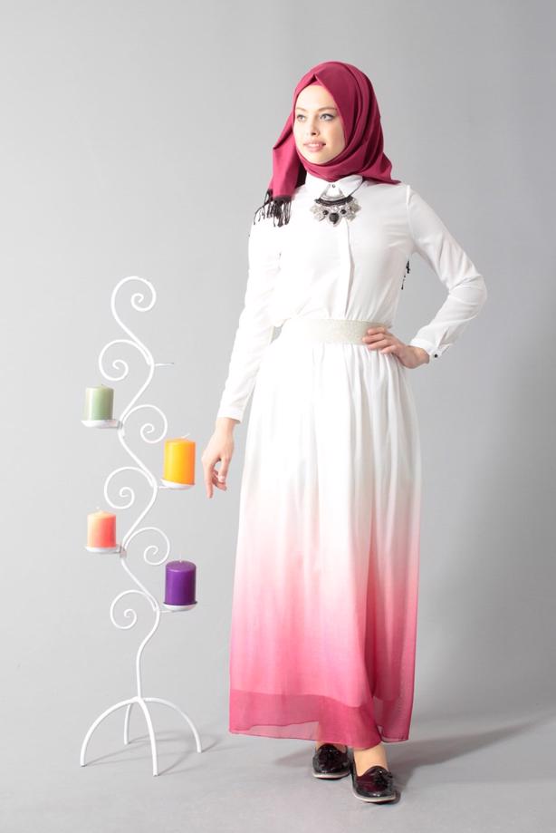 Vêtements hijab  T 5182 Lafaba Lastikli Şifon Etek - TRENDTESETTÜR