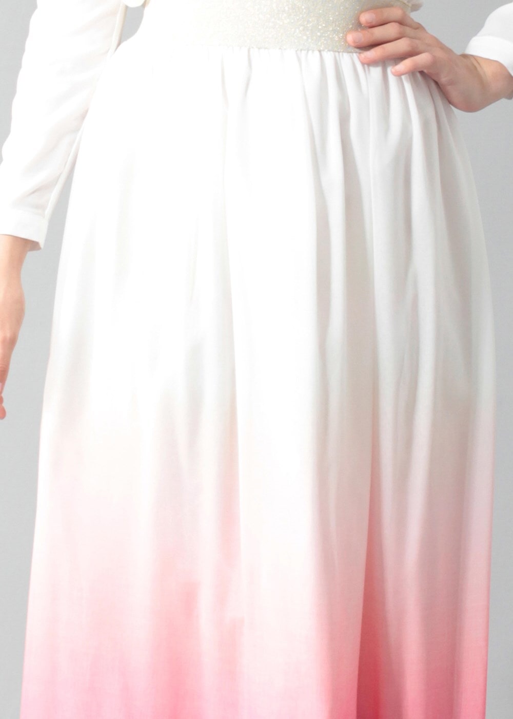 Vêtements hijab FUCHSIA T 5182 Lafaba Lastikli Şifon Etek