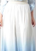 Vêtements hijab BLEU MARINE T 5182 Lafaba Lastikli Şifon Etek