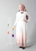 Vêtements hijab POUDRE T 5182 Lafaba Lastikli Şifon Etek