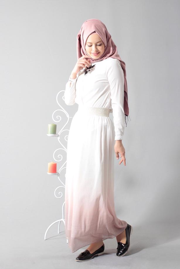 Vêtements hijab  T 5182 Lafaba Lastikli Şifon Etek - TRENDTESETTÜR