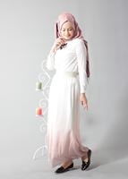 Vêtements hijab POUDRE T 5182 Lafaba Lastikli Şifon Etek