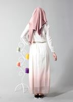 Vêtements hijab POUDRE T 5182 Lafaba Lastikli Şifon Etek