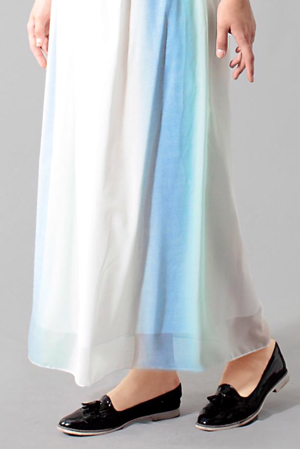 Vêtements hijab  T 5183 Lafaba Degradeli Şifon Etek - TRENDTESETTÜR