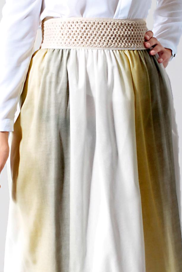 Vêtements hijab  T 5183 Lafaba Degradeli Şifon Etek - TRENDTESETTÜR