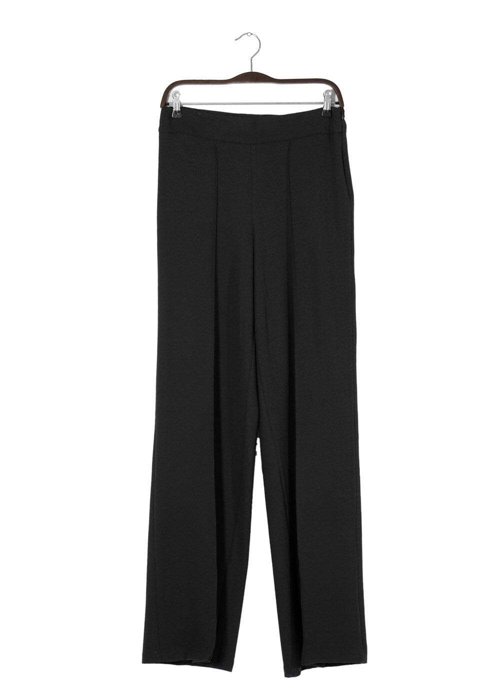 Hijab clothing BLACK T 7001 Lafaba Bol Paça Pantolon