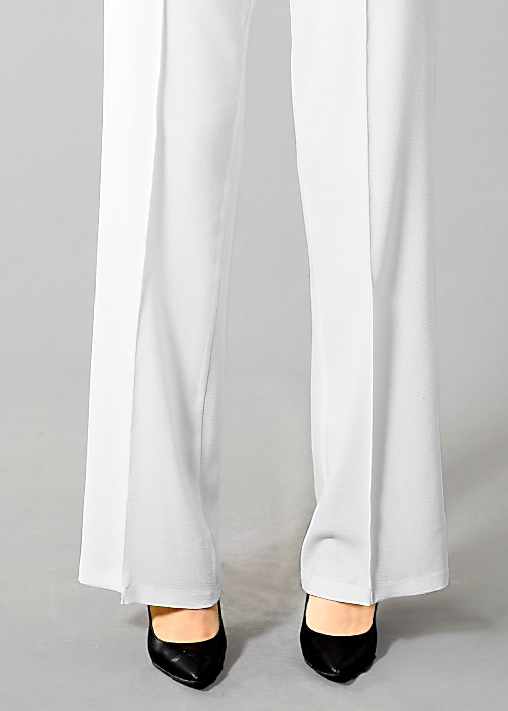 Hijab clothing WHITE T 7001 Lafaba Bol Paça Pantolon