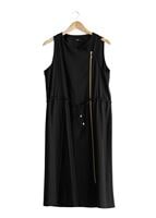 Tesettür giyim SİYAH T 8365 ModaBu Fermuar Detaylı Yelek