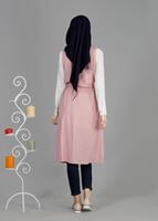 Tesettür giyim PUDRA T 8365 ModaBu Fermuar Detaylı Yelek