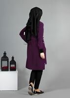 Tesettür giyim MOR T 1260-1 ModaBu Önü Baskılı Tunik