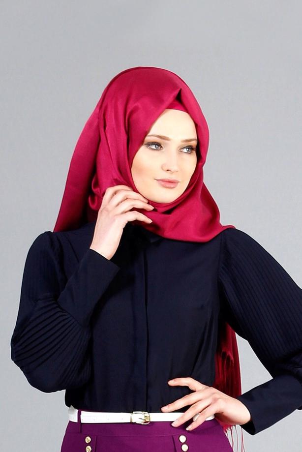 Vêtements hijab  T 4031 MG Collection- Kolu Pileli Bluz - TRENDTESETTÜR
