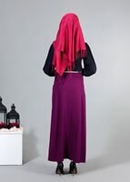 Vêtements hijab BLEU MARINE T 4031 MG Collection- Kolu Pileli Bluz