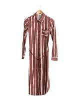 Vêtements hijab BRUN T 7669 MG Collection-Gömlek Yaka Uzun Tunik