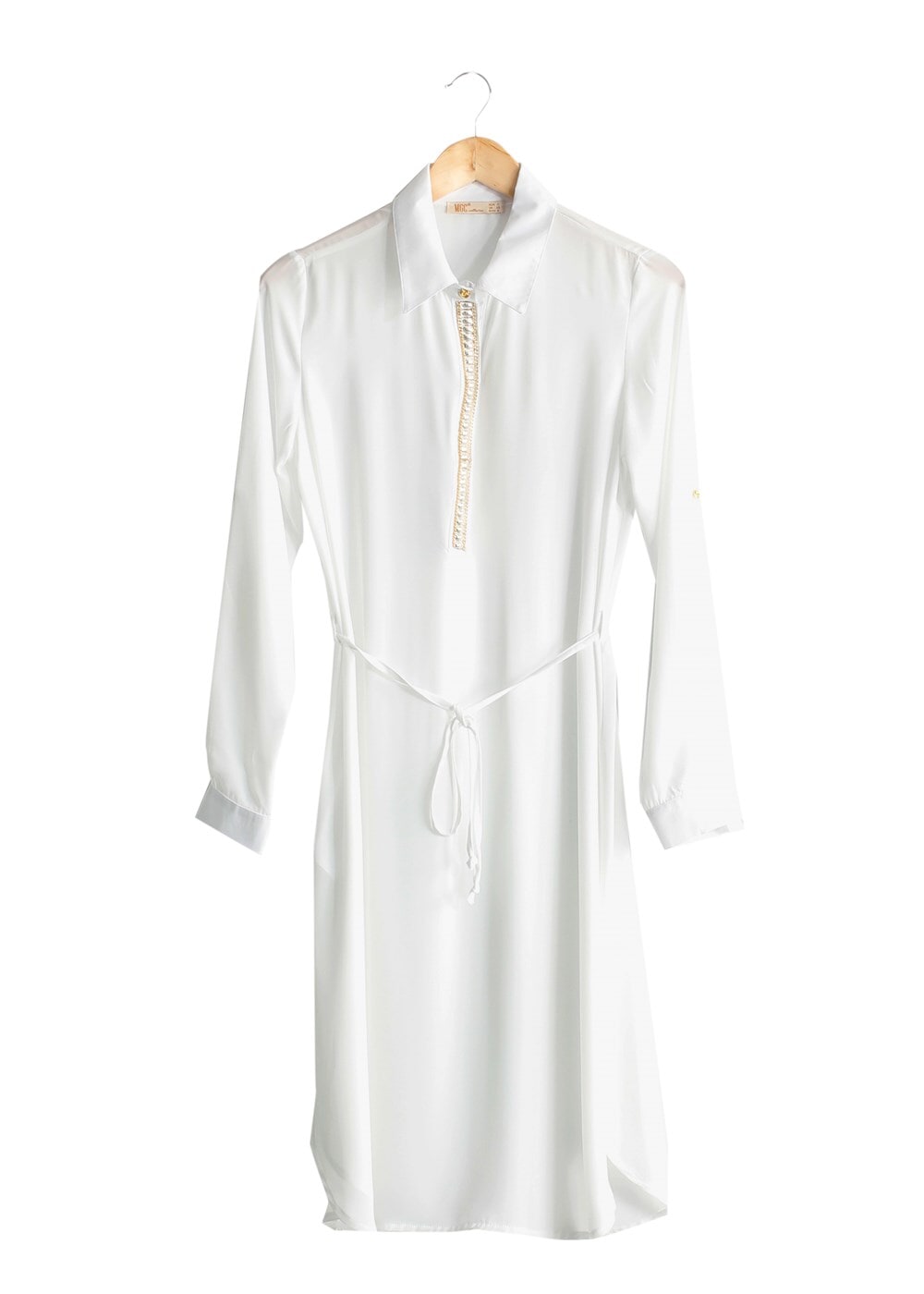 Vêtements hijab CRÈME T 7674 MG Collection-Apoletli Tunik