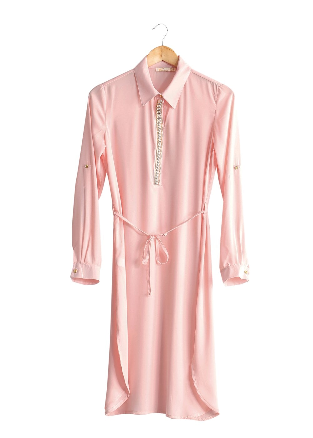 Hijab clothing POWDER T 7674 MG Collection-Apoletli Tunik