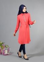 Vêtements hijab VERT T 7674 MG Collection-Apoletli Tunik