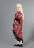 Vêtements hijab CORAIL T 4478 Merry Rosa Saçaklı Ceket