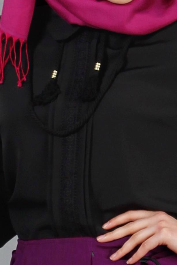 Tesettür giyim  Dantelli Bağcıklı Bluz 926  - TRENDTESETTÜR