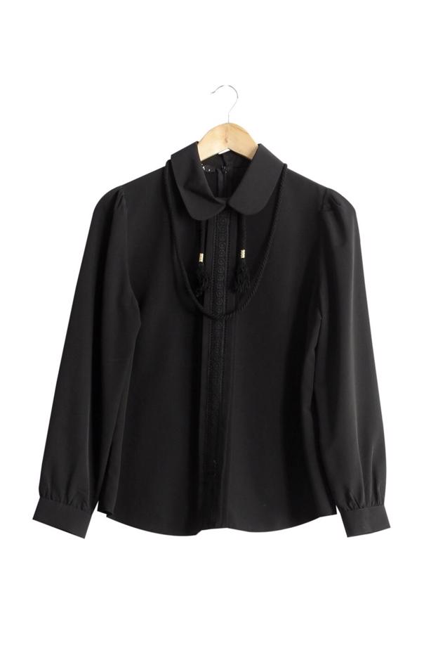 Vêtements hijab  TIE-DETAIL LACED BLOUSE 926  - TRENDTESETTÜR