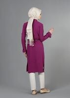 Vêtements hijab PRUNE T 998 Mısra Cepli Kemerli Tunik