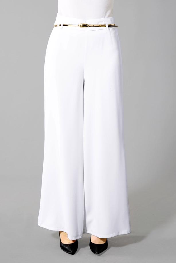 Hijab clothing  T 4422 Mısra Yüksek Bel Bol Paça Pantolon - TRENDTESETTÜR