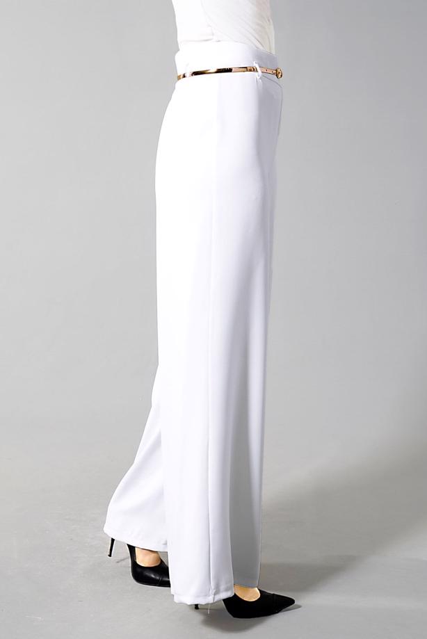 Hijab clothing  T 4422 Mısra Yüksek Bel Bol Paça Pantolon - TRENDTESETTÜR