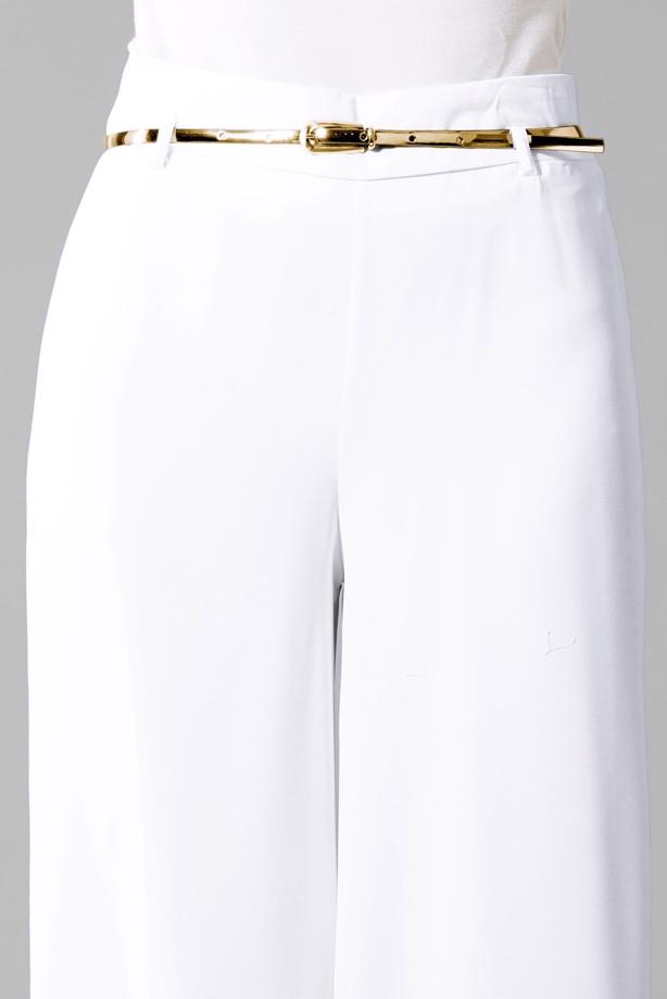 Hijab clothing  T 4422 Mısra Yüksek Bel Bol Paça Pantolon - TRENDTESETTÜR