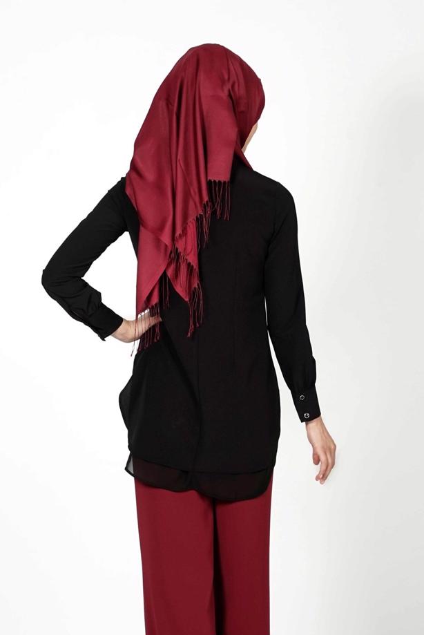 Hijab-Kleidung  T 4422 Mısra Yüksek Bel Bol Paça Pantolon - TRENDTESETTÜR